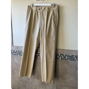 EUC ERMENEGILDO ZEGNA Beige Cotton Men's Trousers SZ IT 59/US 34 ITALY